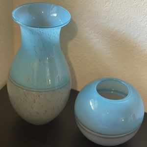 Hand Blown Art Glass vases